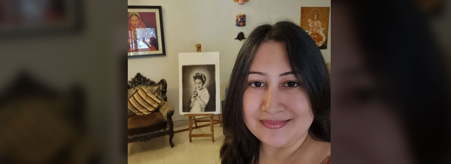 Banner showcasing Epshita Chatterjee's artwork